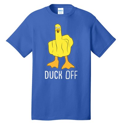 Funny Duck Off Middle Finger Tall T-Shirt