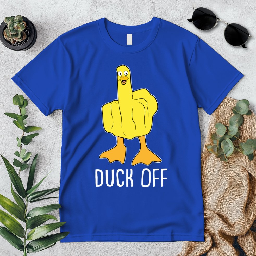 Funny Duck Off Middle Finger Premium T-Shirt