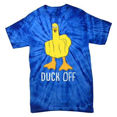 Funny Duck Off Middle Finger Tie-Dye T-Shirt