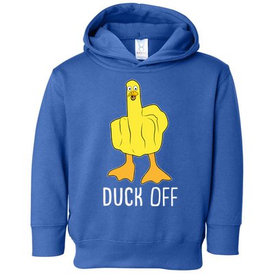 Funny Duck Off Middle Finger Toddler Hoodie