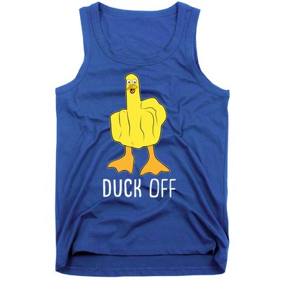 Funny Duck Off Middle Finger Tank Top