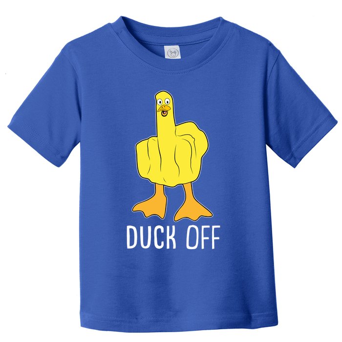Funny Duck Off Middle Finger Toddler T-Shirt