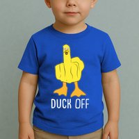 Funny Duck Off Middle Finger Toddler T-Shirt