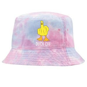 Funny Duck Off Middle Finger Tie-Dyed Bucket Hat