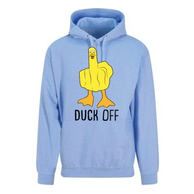 Funny Duck Off Middle Finger Unisex Surf Hoodie