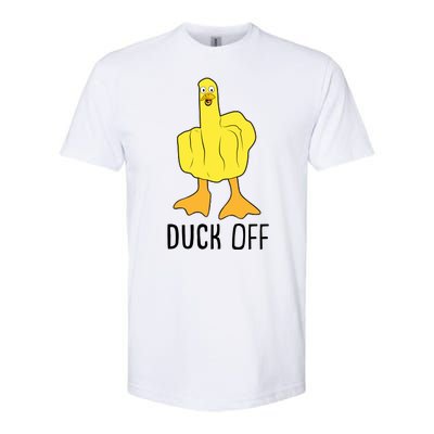 Funny Duck Off Middle Finger Softstyle® CVC T-Shirt