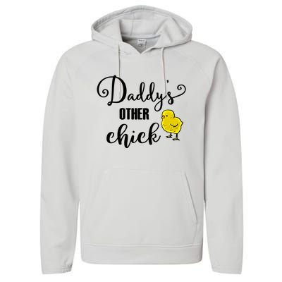 Funny Daddy's Other Chick Dads Other Chick Chicken Design Cute Gift Performance Fleece Hoodie