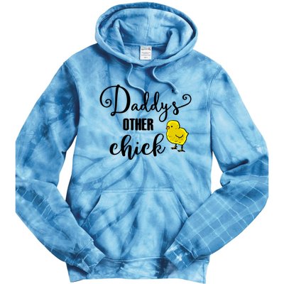 Funny Daddy's Other Chick Dads Other Chick Chicken Design Cute Gift Tie Dye Hoodie