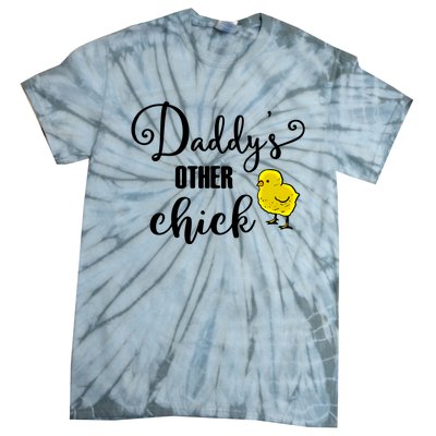 Funny Daddy's Other Chick Dads Other Chick Chicken Design Cute Gift Tie-Dye T-Shirt