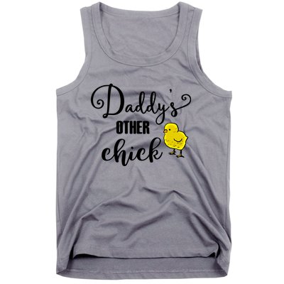 Funny Daddy's Other Chick Dads Other Chick Chicken Design Cute Gift Tank Top