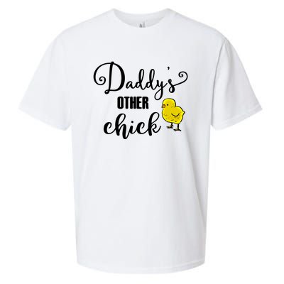 Funny Daddy's Other Chick Dads Other Chick Chicken Design Cute Gift Sueded Cloud Jersey T-Shirt