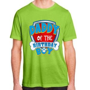 Funny Daddy Of The Birthday Boy Dog Paw Family Matching Gift Adult ChromaSoft Performance T-Shirt