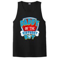 Funny Daddy Of The Birthday Boy Dog Paw Family Matching Gift PosiCharge Competitor Tank