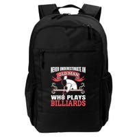 Father's Day Old Man Who Plays Billiards Pool Player Gift For Dad Backpack