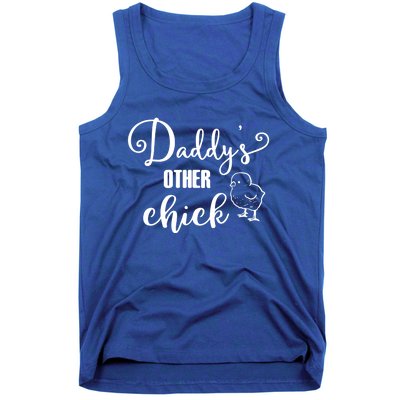 Funny Daddy's Other Chick Dads Other Chick Chicken Design Gift Tank Top