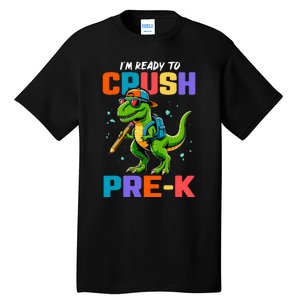 First Day Of Prek Dinosaur Tall T-Shirt