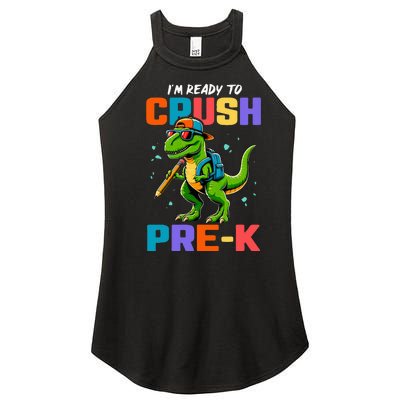 First Day Of Prek Dinosaur Women's Perfect Tri Rocker Tank