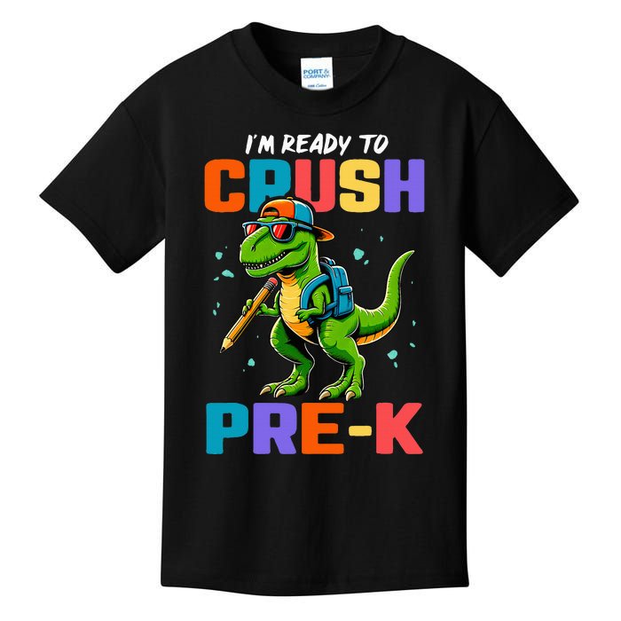 First Day Of Prek Dinosaur Kids T-Shirt