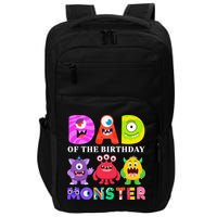 funny Dad of the Birthday Monster Party Family Impact Tech Backpack