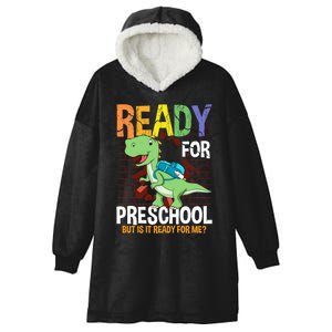 First Day Of Preschool Boy Ready For Pre-School Hooded Wearable Blanket