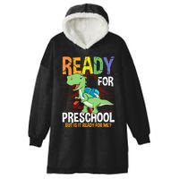 First Day Of Preschool Boy Ready For Pre-School Hooded Wearable Blanket