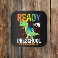 First Day Of Preschool Boy Ready For Pre-School Coaster