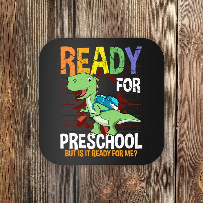 First Day Of Preschool Boy Ready For Pre-School Coaster