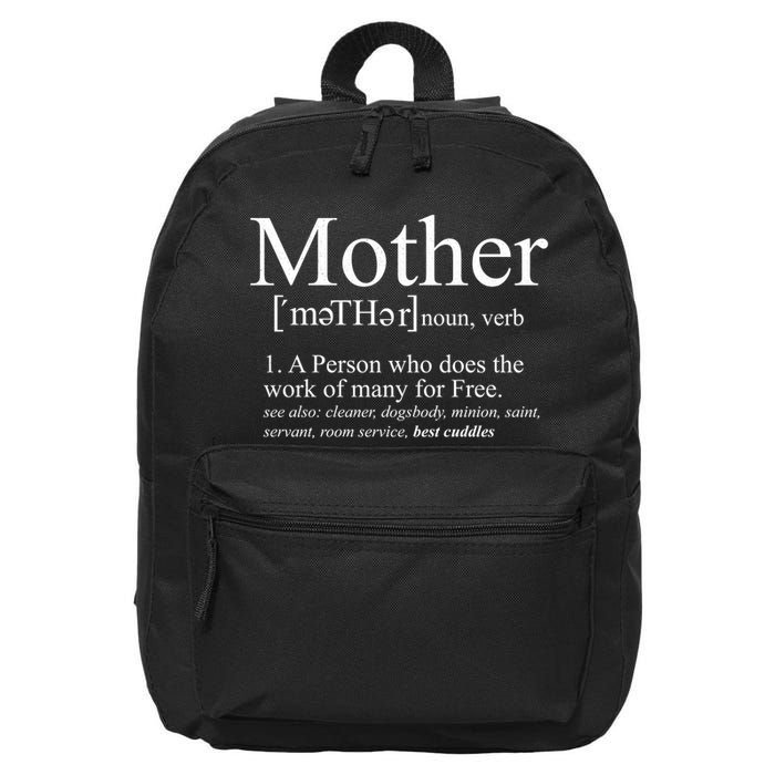 Funny Definition Of Mother Celebrate Mothers Day 16 in Basic Backpack