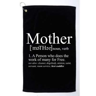Funny Definition Of Mother Celebrate Mothers Day Golf Towel