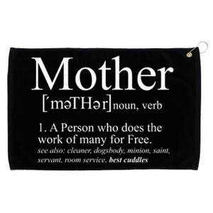 Funny Definition Of Mother Celebrate Mothers Day Grommeted Golf Towel