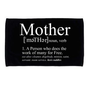 Funny Definition Of Mother Celebrate Mothers Day Microfiber Hand Towel