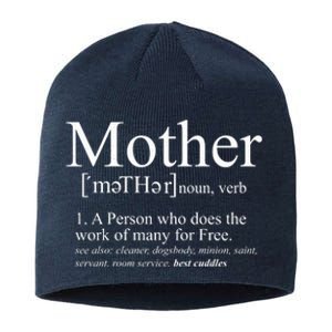 Funny Definition Of Mother Celebrate Mothers Day Sustainable Beanie