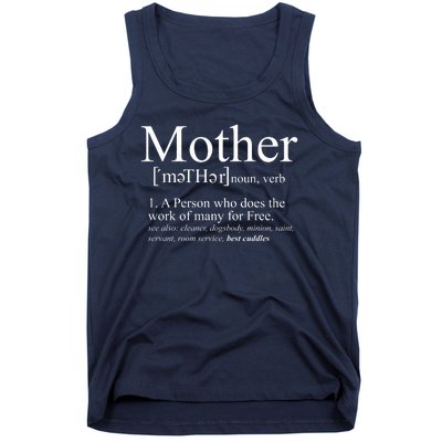 Funny Definition Of Mother Celebrate Mothers Day Tank Top