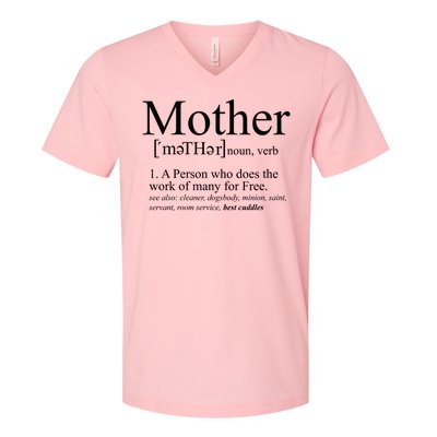 Funny Definition Of Mother Celebrate Mothers Day V-Neck T-Shirt