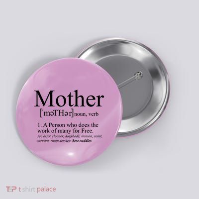Funny Definition Of Mother Celebrate Mothers Day Button