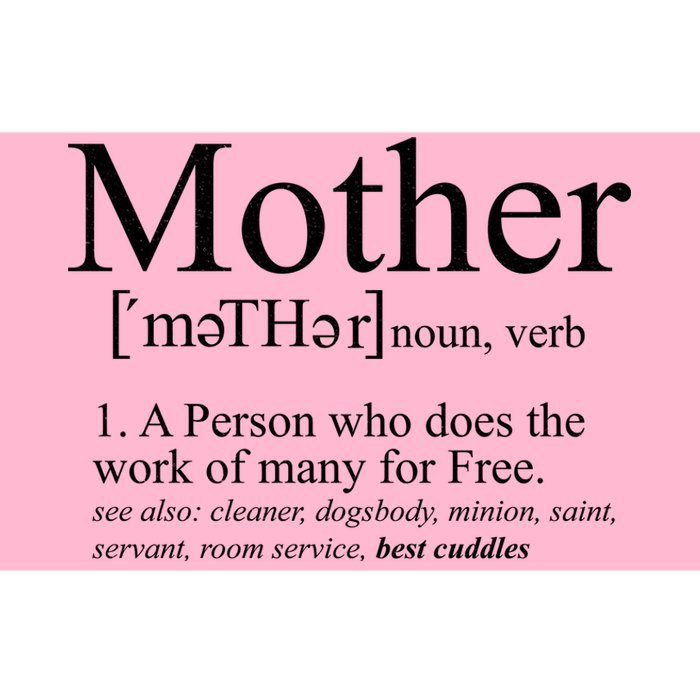 Funny Definition Of Mother Celebrate Mothers Day Bumper Sticker