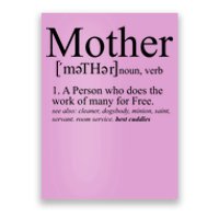 Funny Definition Of Mother Celebrate Mothers Day Poster