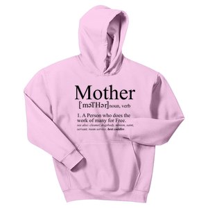 Funny Definition Of Mother Celebrate Mothers Day Kids Hoodie