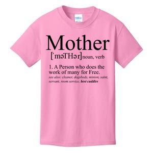 Funny Definition Of Mother Celebrate Mothers Day Kids T-Shirt