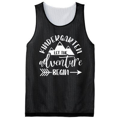 First Day Of Kindergarten 1st Day Let The Adventure Begin Mesh Reversible Basketball Jersey Tank