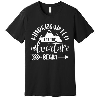 First Day Of Kindergarten 1st Day Let The Adventure Begin Premium T-Shirt