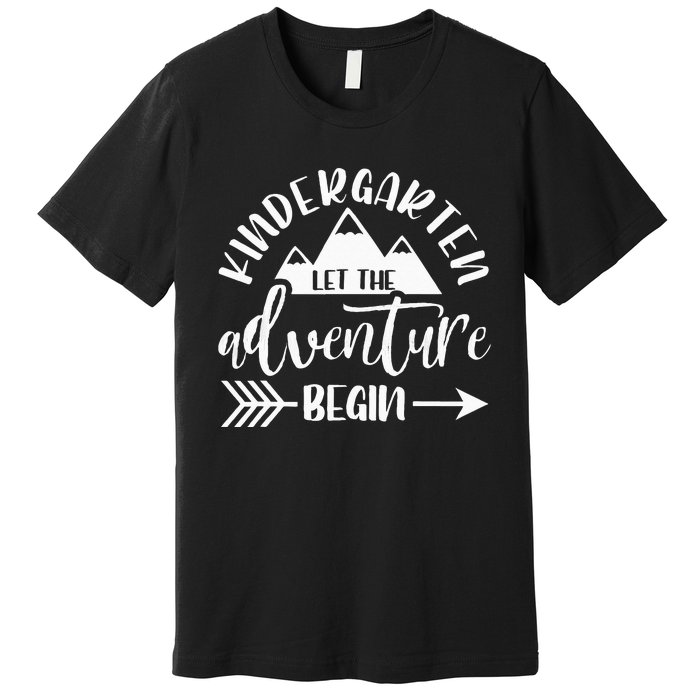 First Day Of Kindergarten 1st Day Let The Adventure Begin Premium T-Shirt