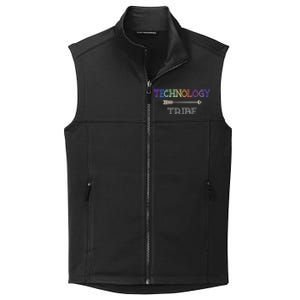 First Day Of School Technology Stem Student Teacher Team Gift Collective Smooth Fleece Vest