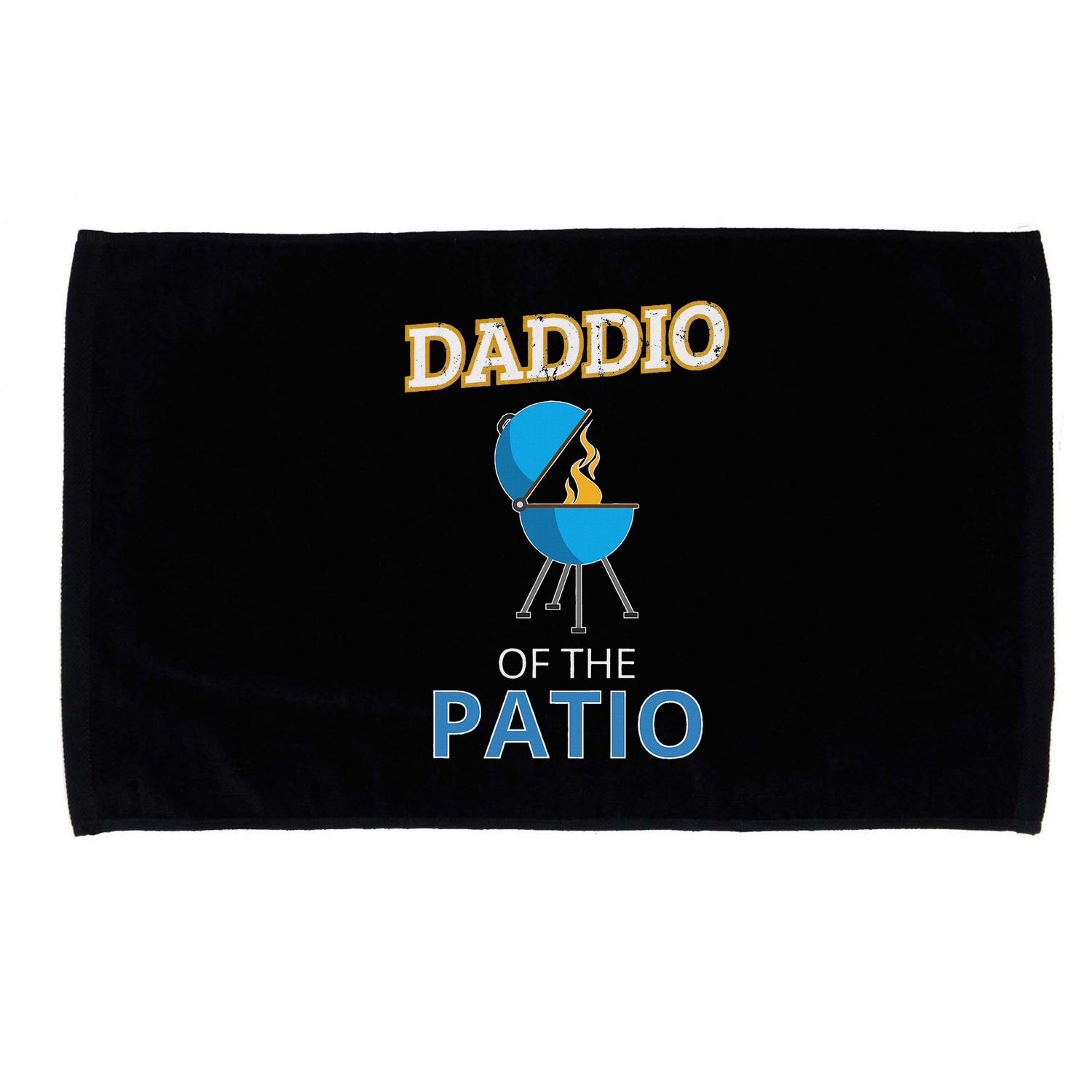 Funny Daddio Of The Patio Fathers Day Bbq Grill Dad Microfiber Hand Towel