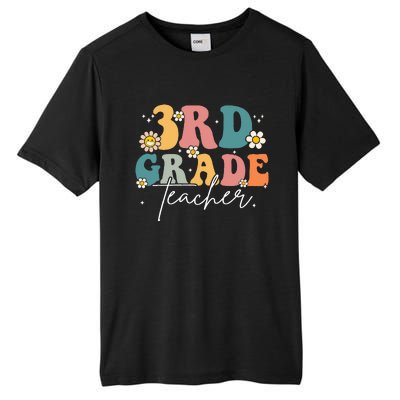 First Day Of 3rd Grade Teacher Team Groovy Back To School Tall Fusion ChromaSoft Performance T-Shirt