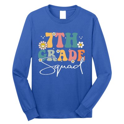 First Day Of 7th Grade Squad Team Back To School Teacher Long Sleeve Shirt