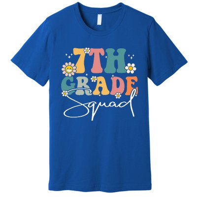 First Day Of 7th Grade Squad Team Back To School Teacher Premium T-Shirt