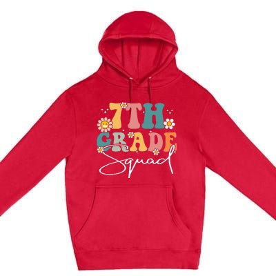 First Day Of 7th Grade Squad Team Back To School Teacher Premium Pullover Hoodie