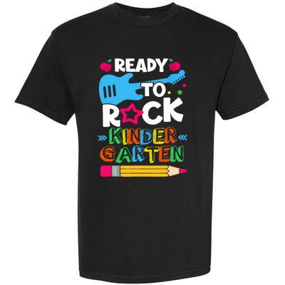 First Day Of Kindergarten Ready To Rock Kindergarten Garment-Dyed Heavyweight T-Shirt