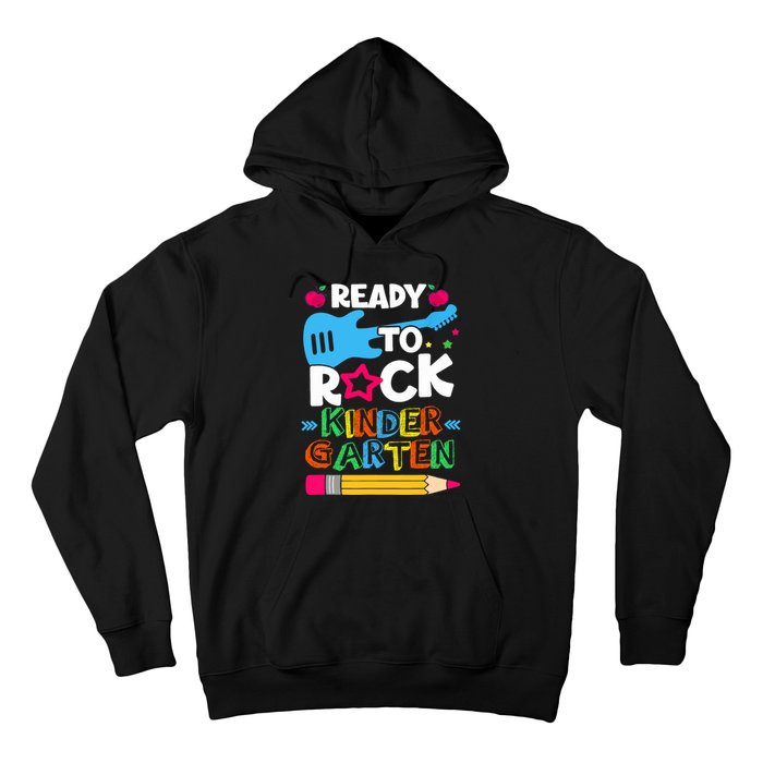 First Day Of Kindergarten Ready To Rock Kindergarten Hoodie